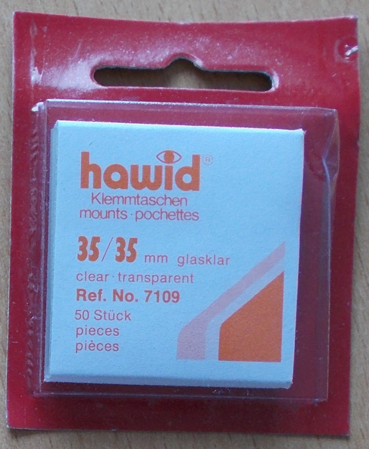 (image for) Hawid Stamp Mounts - Clear 35mm x 35mm - Click Image to Close
